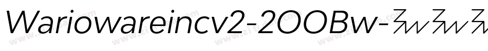 Wariowareincv2-2OOBw字体转换