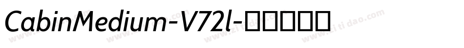 CabinMedium-V72l字体转换