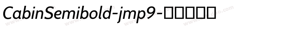 CabinSemibold-jmp9字体转换