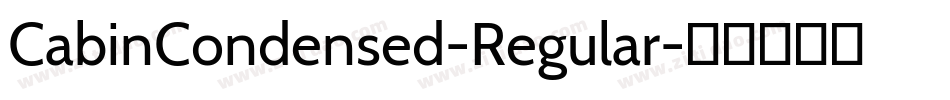 CabinCondensed-Regular字体转换