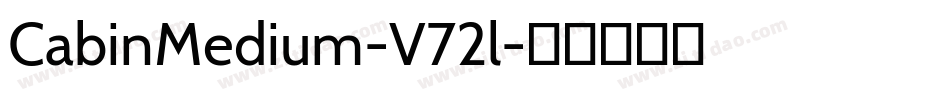 CabinMedium-V72l字体转换