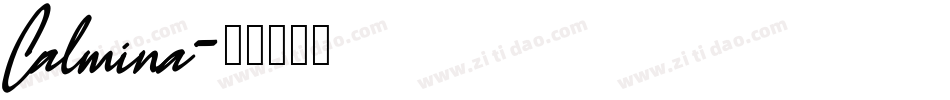 Calmina字体转换