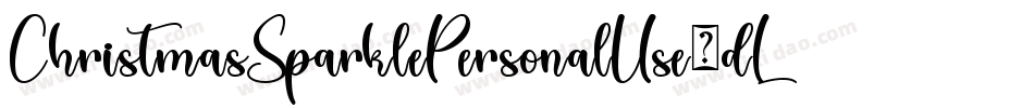 ChristmasSparklePersonalUse-dLal字体转换