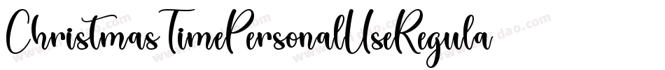 ChristmasTimePersonalUseRegular-adB9字体转换