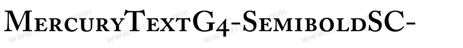 MercuryTextG4-SemiboldSC字体转换