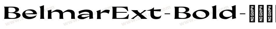 BelmarExt-Bold字体转换