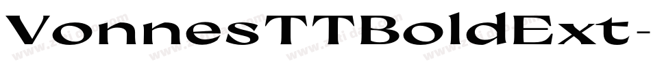 VonnesTTBoldExt字体转换