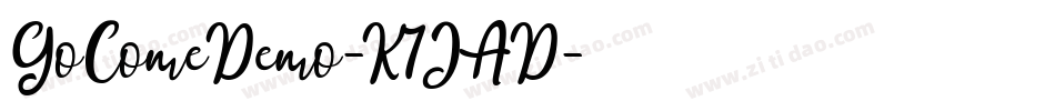 GoComeDemo-K7JAD字体转换