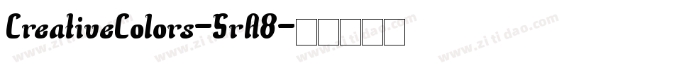 CreativeColors-5rA8字体转换