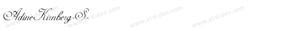AdineKirnberg-S字体转换