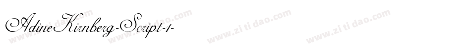 AdineKirnberg-Script-1字体转换