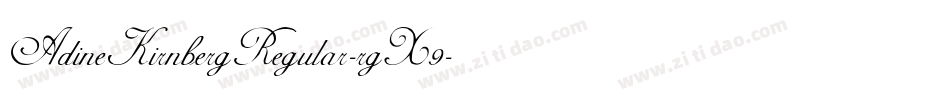 AdineKirnbergRegular-rgX9字体转换