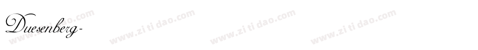 Duesenberg字体转换