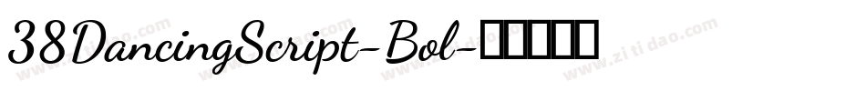 38DancingScript-Bol字体转换