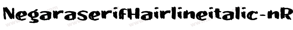 NegaraserifHairlineitalic-nRgjJ字体转换