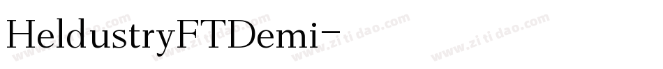 HeldustryFTDemi字体转换
