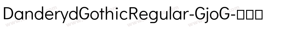DanderydGothicRegular-GjoG字体转换