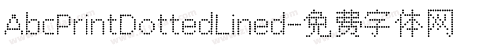 AbcPrintDottedLined字体转换