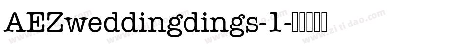 AEZweddingdings-1字体转换