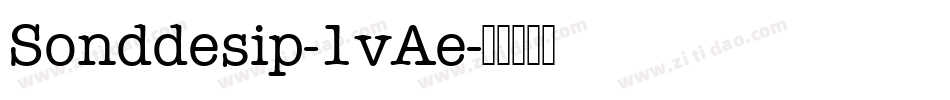 Sonddesip-1vAe字体转换