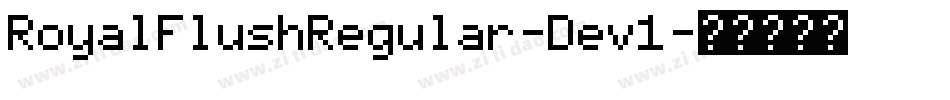 RoyalFlushRegular-Dev1字体转换