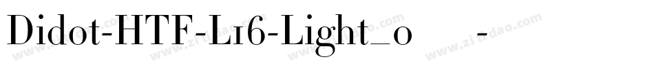 Didot-HTF-L16-Light_0手机版字体转换