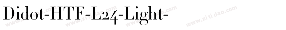 Didot-HTF-L24-Light字体转换