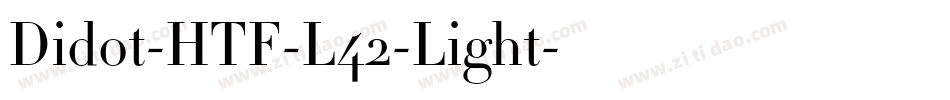 Didot-HTF-L42-Light字体转换