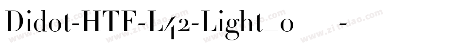 Didot-HTF-L42-Light_0手机版字体转换