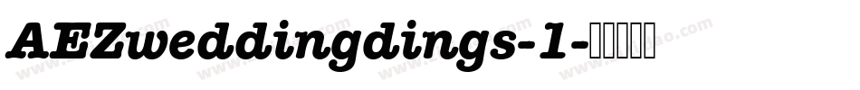 AEZweddingdings-1字体转换