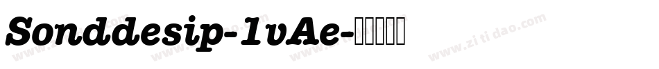 Sonddesip-1vAe字体转换