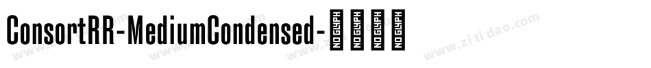 ConsortRR-MediumCondensed字体转换 ConsortRR-MediumCondensed字体转换