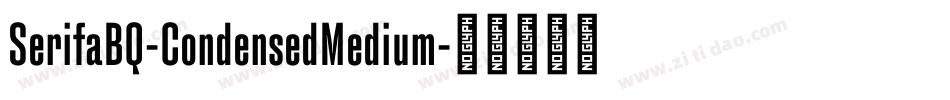 SerifaBQ-CondensedMedium字体转换
