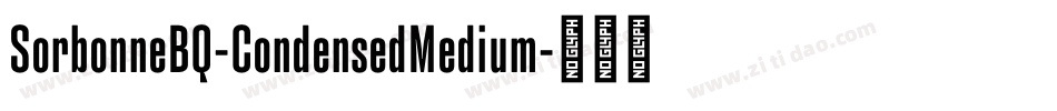 SorbonneBQ-CondensedMedium字体转换