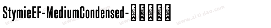 StymieEF-MediumCondensed字体转换