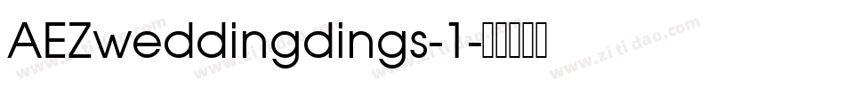 AEZweddingdings-1字体转换