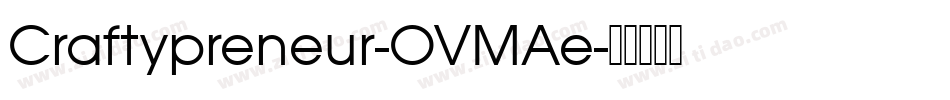 Craftypreneur-OVMAe字体转换