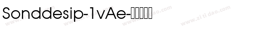 Sonddesip-1vAe字体转换