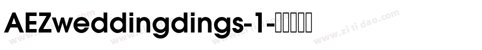 AEZweddingdings-1字体转换