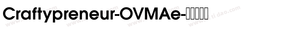 Craftypreneur-OVMAe字体转换