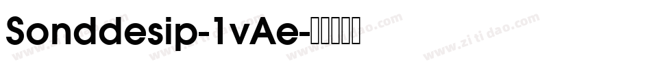 Sonddesip-1vAe字体转换