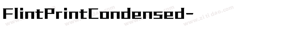 FlintPrintCondensed字体转换