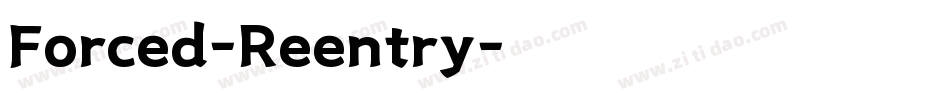 Forced-Reentry字体转换