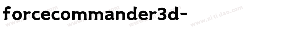 forcecommander3d字体转换