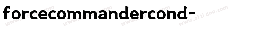 forcecommandercond字体转换