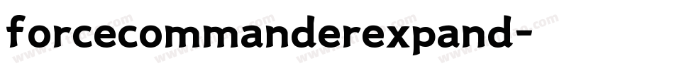 forcecommanderexpand字体转换