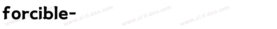 forcible字体转换