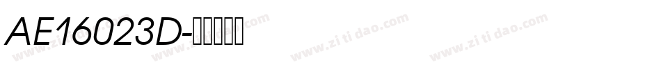 AE16023D字体转换