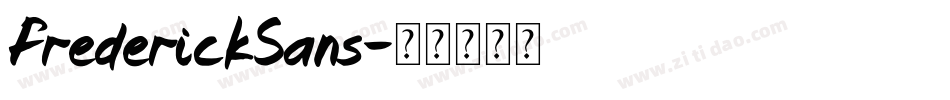 FrederickSans字体转换