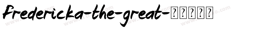 Fredericka-the-great字体转换